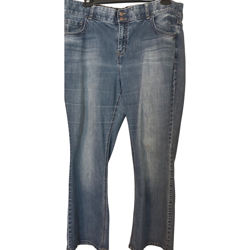 Lane Bryant Plus‎ Size Bootcut Jeans Stretch Denim Comfort Waist Blue Womens